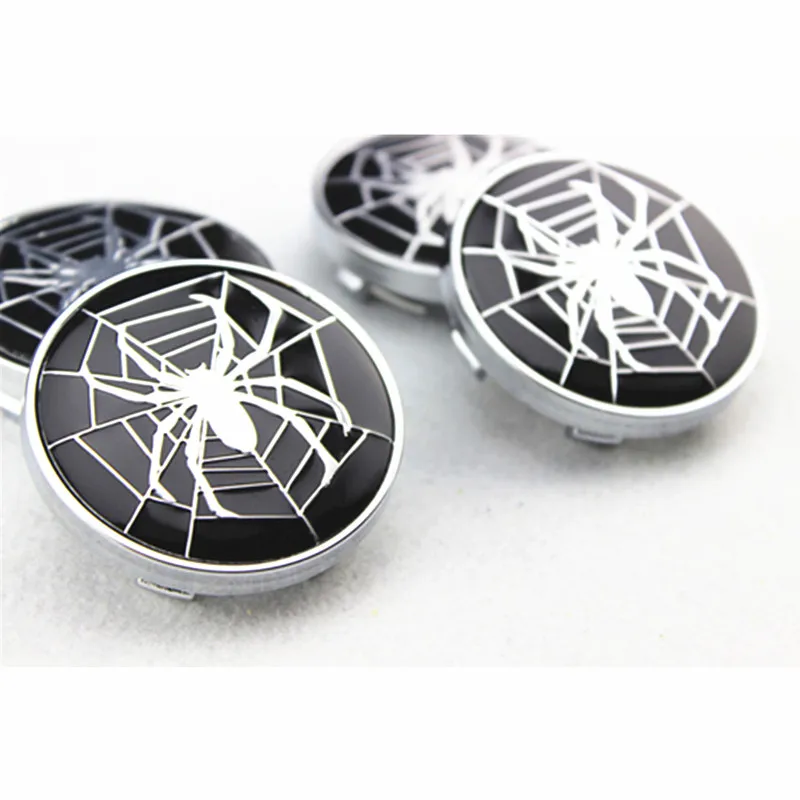 4pcs 60mm Car Emblem Badge Sticker Wheel Hub Caps Centre Rim decals Cover spider BAT Batman For VW Golf POLO Focus Cruze Opel | Автомобили