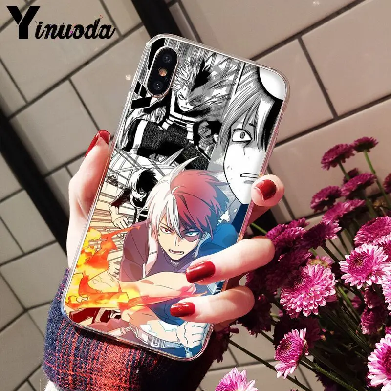 Yinuoda японский аниме My Hero academic цельный ТПУ силиконовый чехол для телефона iPhone 8 7 6 6S