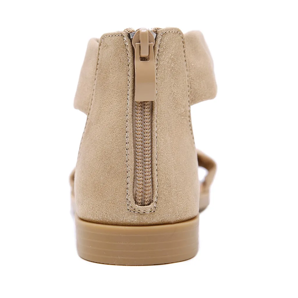 SAGACE; Новинка года; женские босоножки на платформе; chaussures femme; Женская обувь в богемном стиле; Ретро; римские повседневные сандалии на плоской подошве, украшенные жемчугом и кристаллами, на молнии