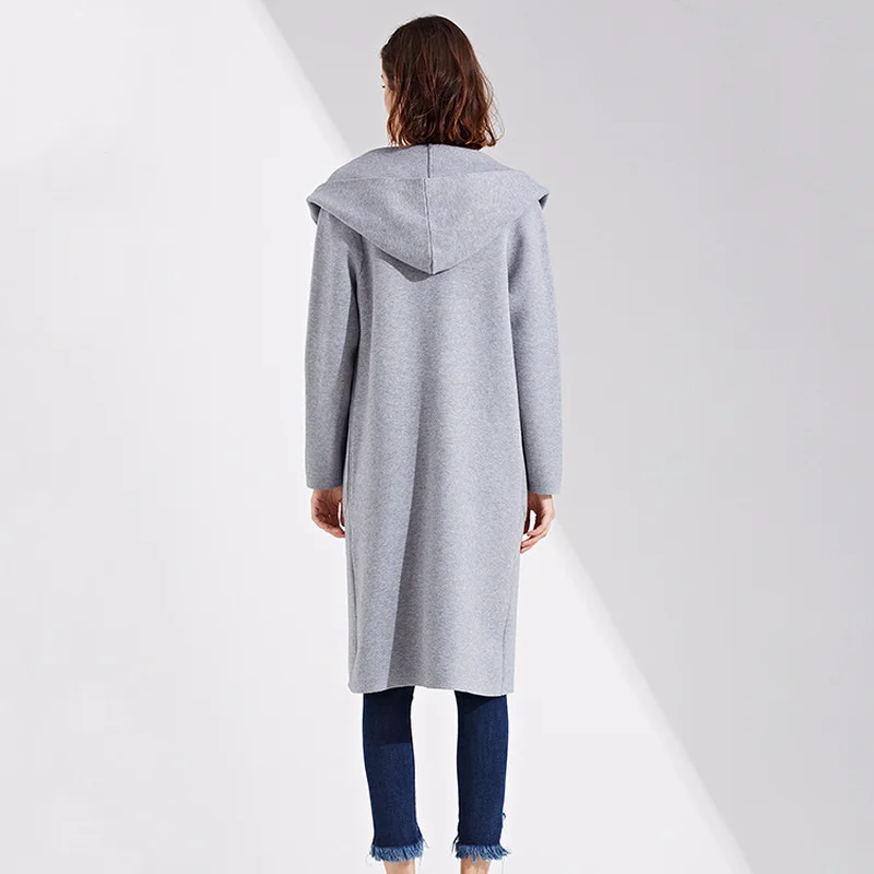 Кардиган зимние утепленные свитер женский джемпер вязаный кардиган пальто