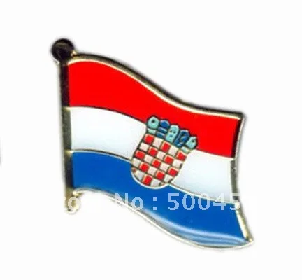 350 pcs/lot хорватия металл флаг нагрудные шпильки для сбора значка|flag weight|pin wearflag black