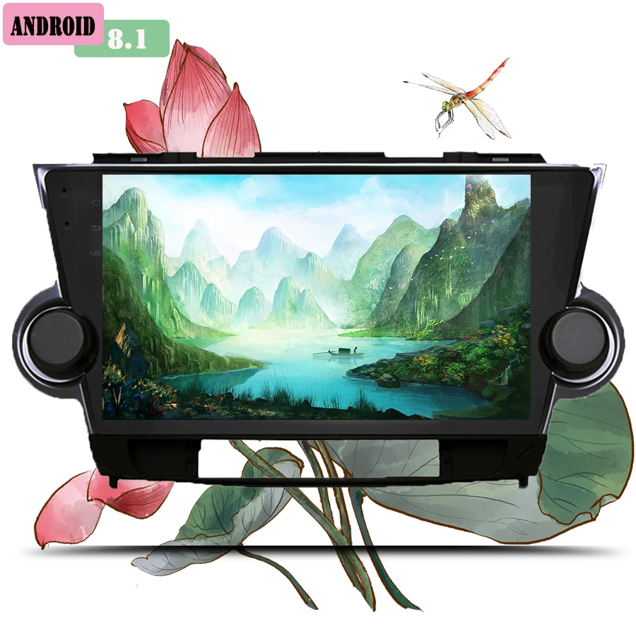 10 1 "HD IPS дисплей Android 8 0 автомобильный Радио dvd плеер Музыка Видео gps navi планшет