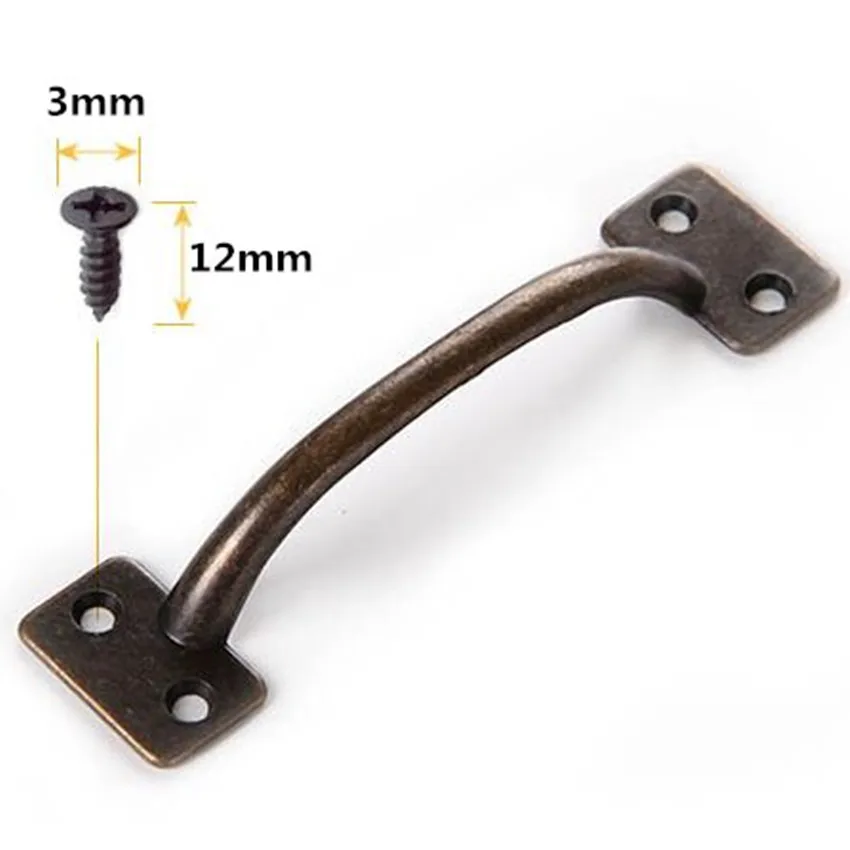 Ручки для мебели в стиле ретро 99 мм 4 дюйма|drawer pulls|cabinet dresserhandle bronze |