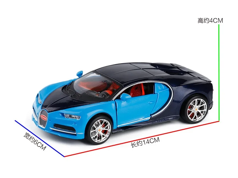JackieKim 1:32 Bugatti Veyron литья под давлением модель автомобиля игрушка гоночные