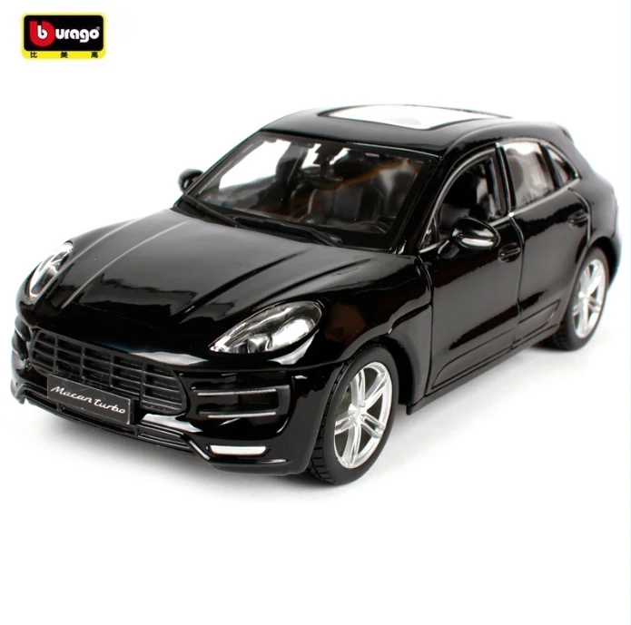 Bburago 1/24 весы Macan Boxter внедорожник металлический брелок для автомобильных ключей