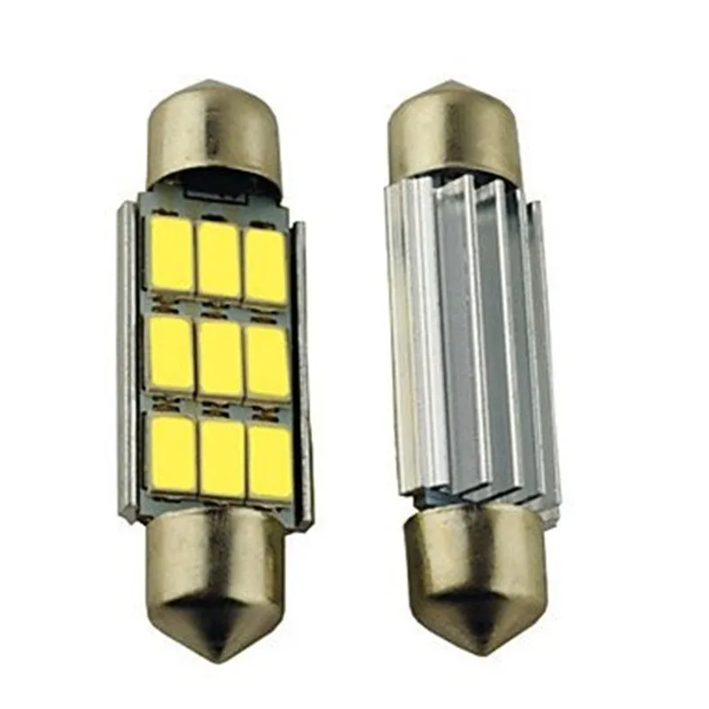 10 шт. Светодиодная лампа Canbus Torpedo 39 мм 9 Led Smd 5630 Frete|led canbus|led smd9 led |