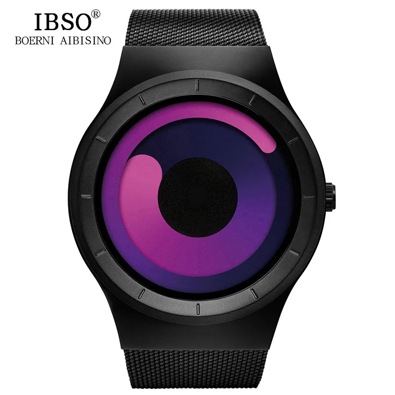 Pueple black Бренд IBSO, модные креативные женские часы, роскошные женские часы, Montre Femme,, кварцевые наручные часы, женские повседневные часы, Relogio Feminino - Цвет: Pueple black