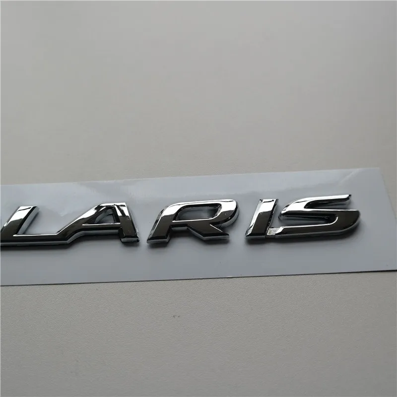Течениедесяти Королевство слово Solaris автомобиль задний багажник ABS Chrome 3D письмо