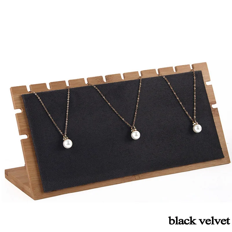 Модный L образный держатель из искусственной кожи и бархата для демонстрации