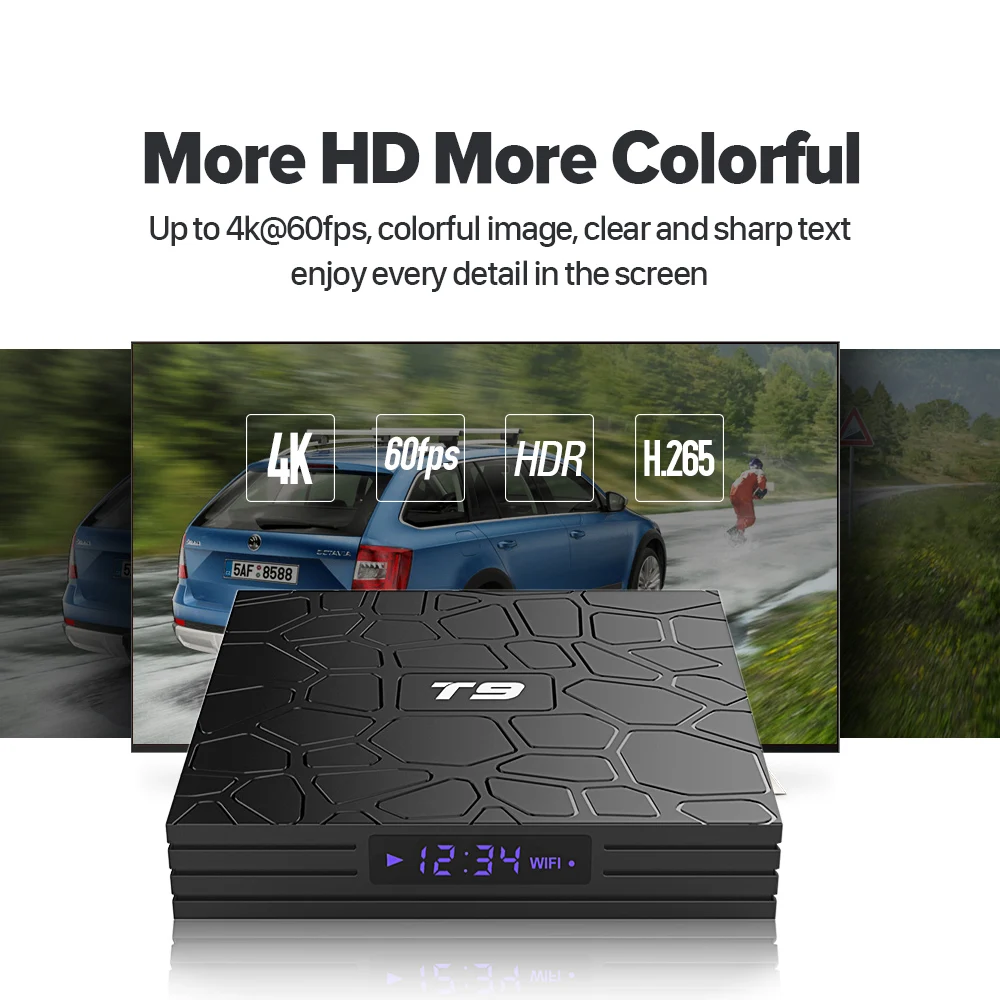IP tv Франция T9 Android 8,1 Smart tv BOX с 1 год QHD ТВ-Код IP ТВ подписка французский арабский Бельгия НИДЕРЛАНДЫ 4G 32G BT4.0