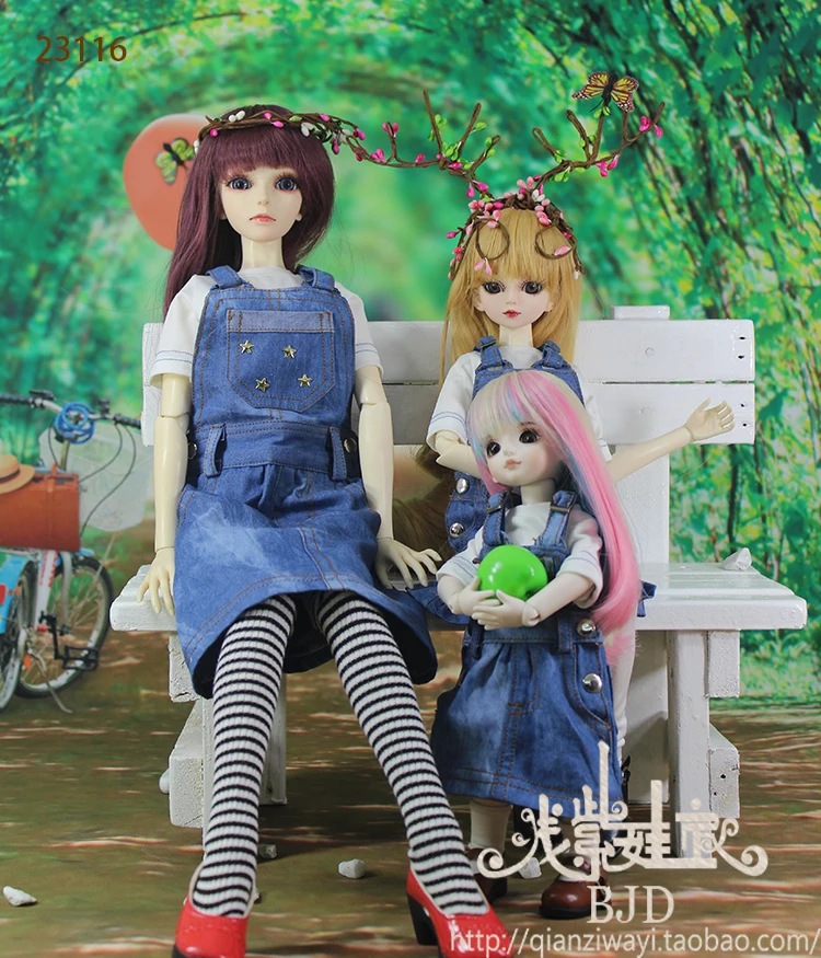 1/6 1/4 1/3 scale BJD clothing accessories T-shirt+Denim skirt set for BJD/SD doll Not included shoes wig 1541 | Игрушки и хобби