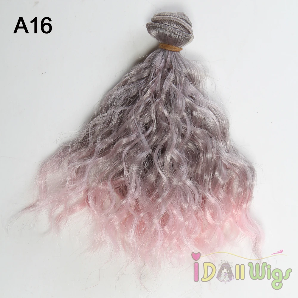 5 шт./лот 15*100 см волнистые кукольные волосы для наращивания шитья BJD/SD/Bly парики
