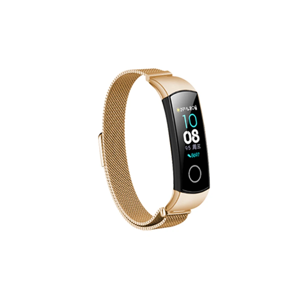 Styel 2 Retro Gold Металлический ремешок для huawei Honor Band 5 ремешок для часов браслет из нержавеющей стали Honor Band 4 5 браслет Correa умные аксессуары - Цвет: Styel 2 Retro Gold