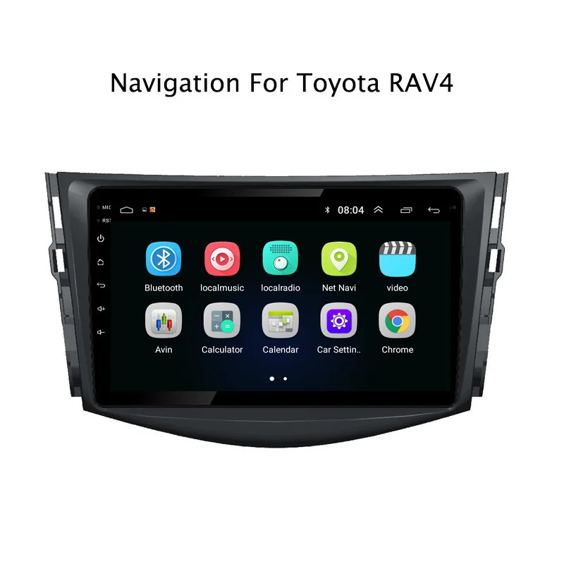 NaviTopia Android 8 1 автомобиль радио стерео проигрыватель для Toyota RAV4 2007 2008 2009 2010 2011 2012 с