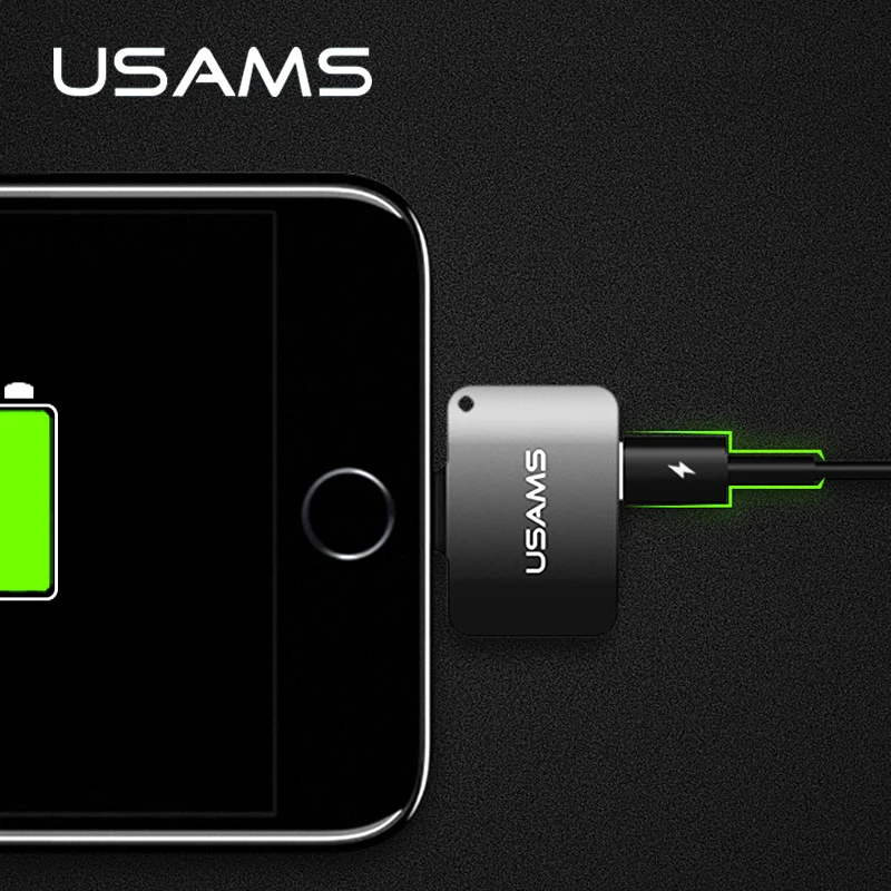 USAMS 2 в 1 для освещения до 3 5 мм AUX адаптер iPhone 7 и Plus Aux кабель MFI совместимый iOS 10 3|3.5mm