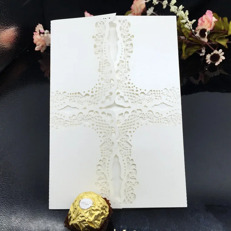 200 шт. кружевные открытки для приглашений на свадьбу | Дом и сад