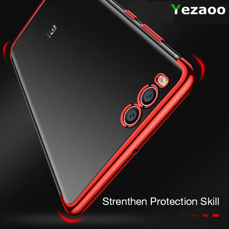 Чехол yezaoo для xiaomi mi 6 силиконовый прозрачный мягкий чехол из ТПУ с покрытием mi6 global