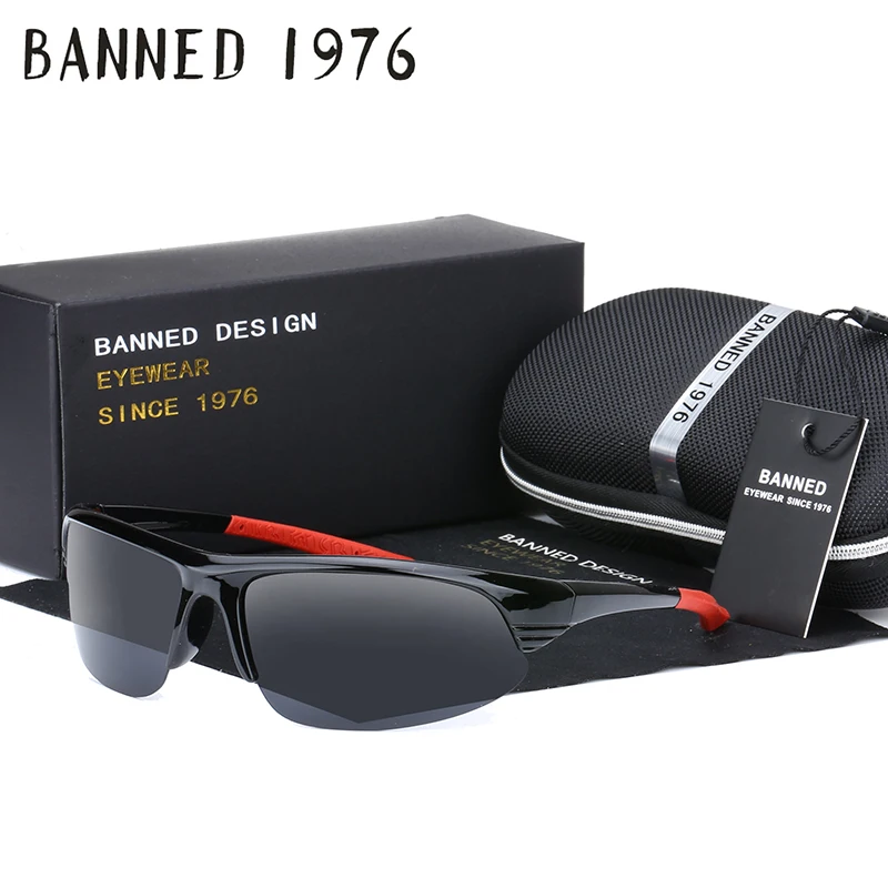 Запрещены 1976 поляризационные Для мужчин Солнцезащитные очки для женщин