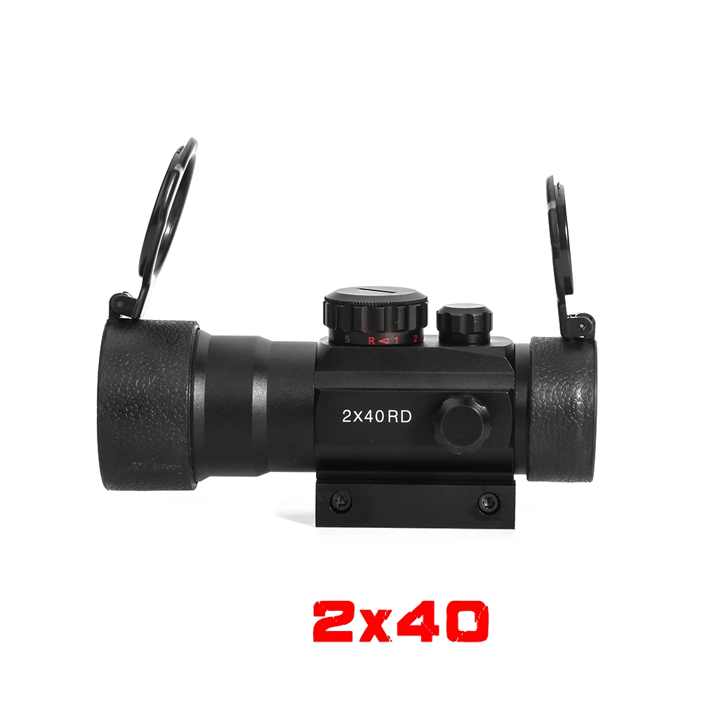 2X40RD охотничий прицел тактическая оптика Riflescope Fit Picatinny Rail Mount 11 мм 20 Rood Groen точка