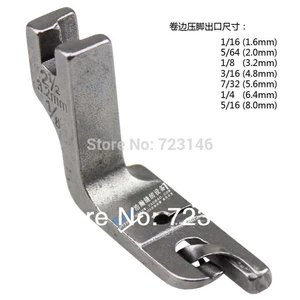 2016 New Arrival 5/64(2.0mm) Presser Foot Feet Sewing Machine Accessories for Industrial Flat Car Single-needle Parts 3/16 4.8mm