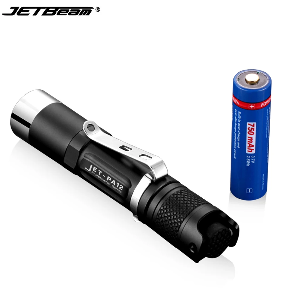 Маленький тактический фонарь JETBeam PA12 Cree XPG3 max 780 люмен дальность луча 142 м умный с