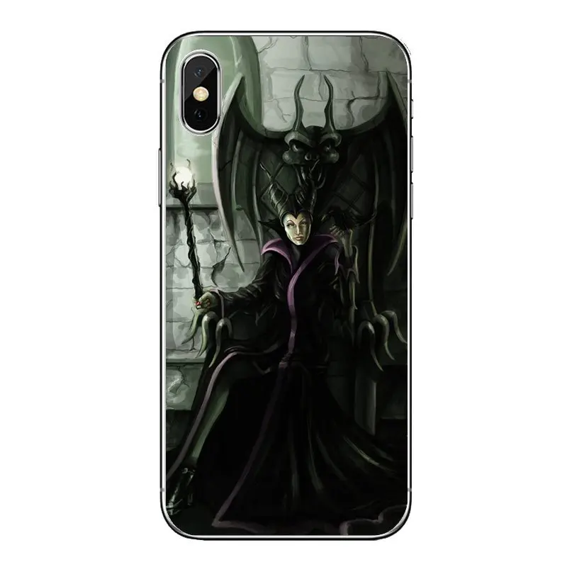 Sleeping curse Maleficent Stained Glass Art For Samsung Galaxy A5 A6 A7 A8 A9 J4 J5 J7 J8 2017 2018 Plus Prime Mobile Phone Case |
