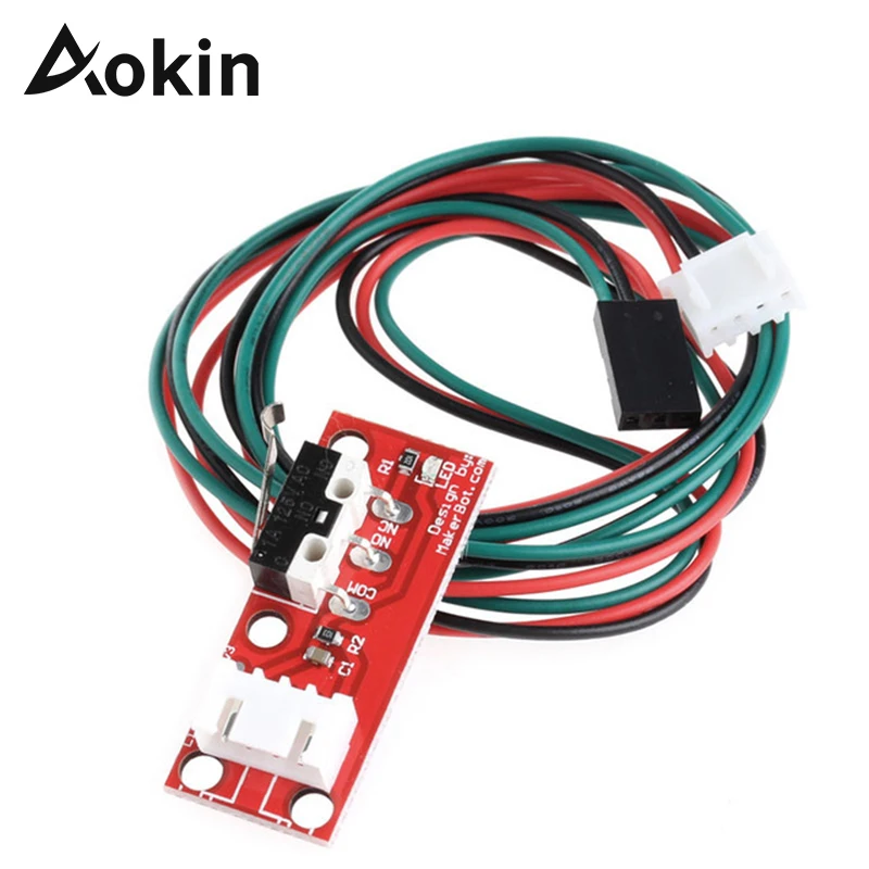 

Aokin механический концевой выключатель с 3-контактным кабелем 70 см для RAMPS 1,4 переключатель 3D части принтера механический ограничитель хода концевые переключатели