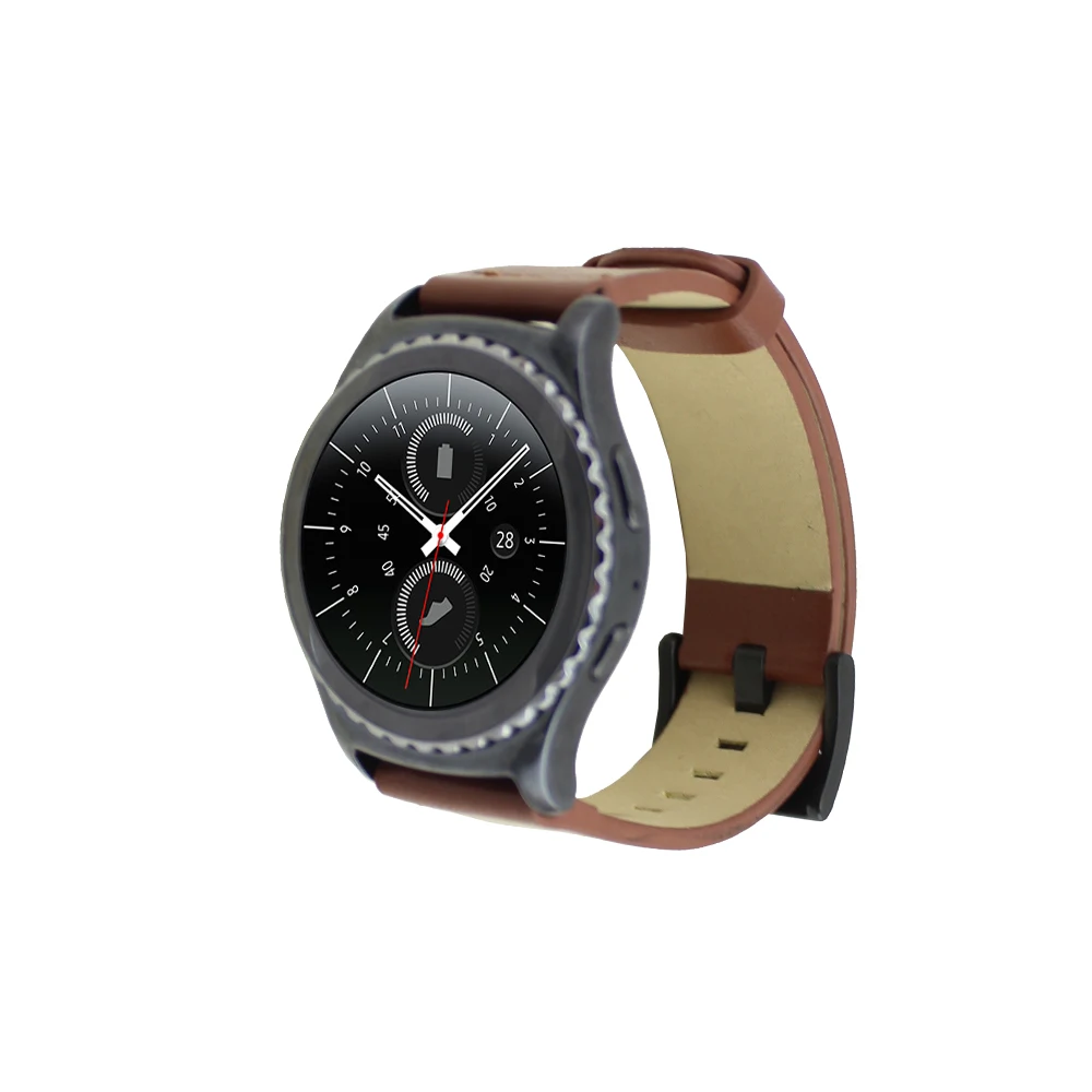 Чёрный коричневый бежевый Пояса из натуральной кожи ремешок для Samsung Galaxy