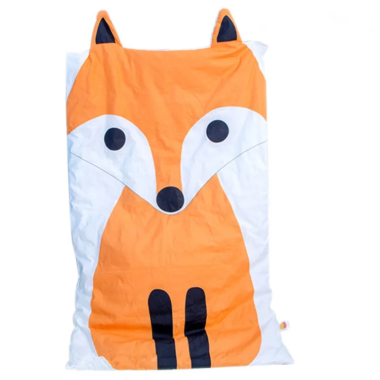 Летнее Детское мягкое стеганое одеяло хлопковое с рисунком кота и лисы моющееся