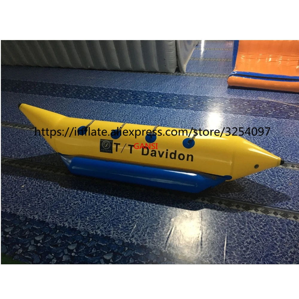 Guangzhou Fabriek Beste Crazy Opblaasbare Boot 4 Zetels Opblaasbare Oceaan Bananenboot Voor Aqua Games
