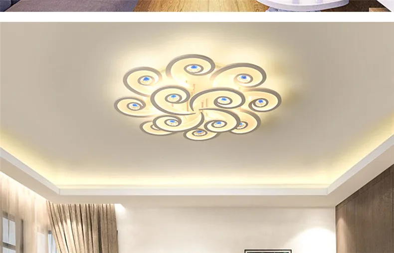 Новая светодиодная Люстра для гостиной, спальни, дома, lustre para sala, AC85-265V, современная светодиодная потолочная люстра, лампа, светильники, lustre