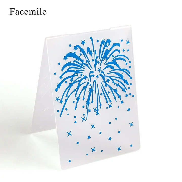Facemile 1 шт. пластиковый с тиснением папка для подарка Скрапбукинг нерегулярные кирпичи Тип фотоальбом карта бумага ремесленный шаблон форма