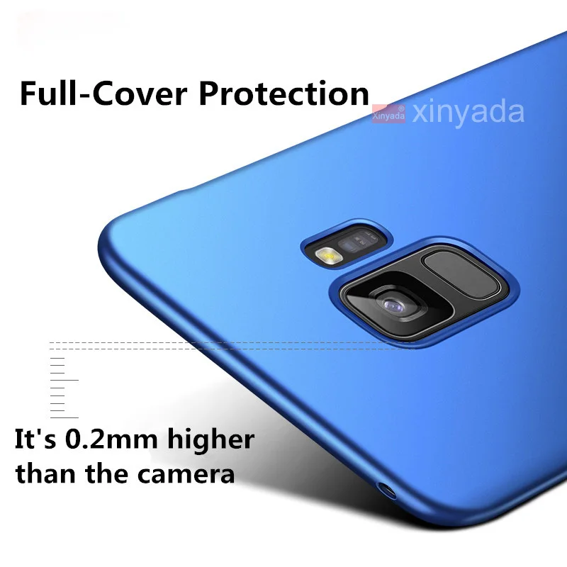 Роскошный тонкий Матовый Жесткий чехол-бампер из поликарбоната для samsung Galaxy A6, A8, S9 Plus, J4, J6,, Note 9, защитная задняя крышка, Резиновая оболочка