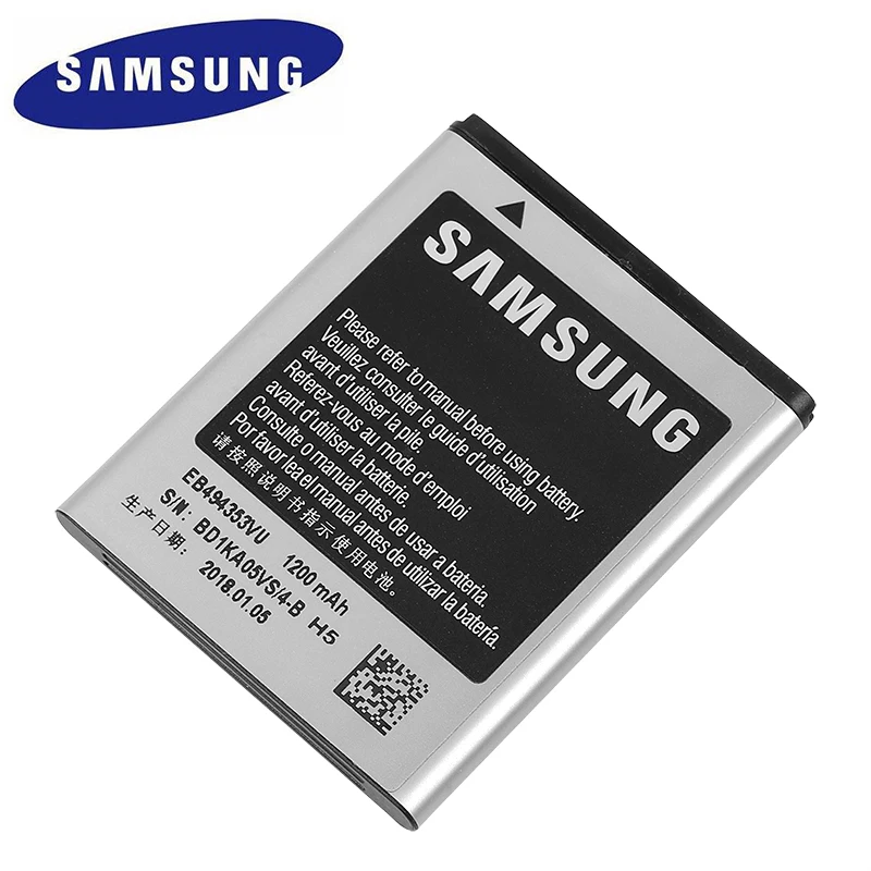 Оригинальная запасная батарея Samsung для SAMSUNG S5330 GT S5570 i559 S5232 C6712 S5750 натуральная