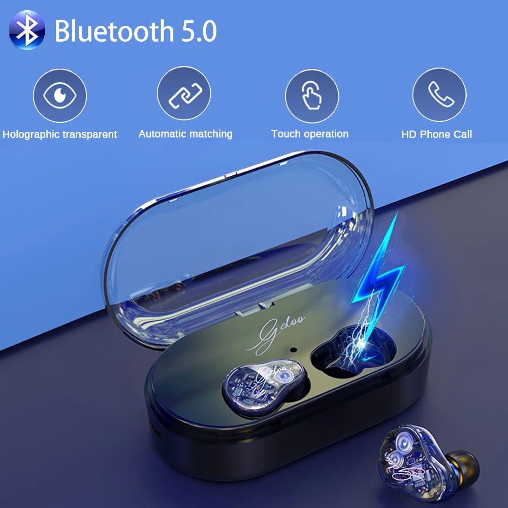 Новейшие Bluetooth 5 0 сенсорные IPX7 водонепроницаемые TWS наушники гарнитура для бега