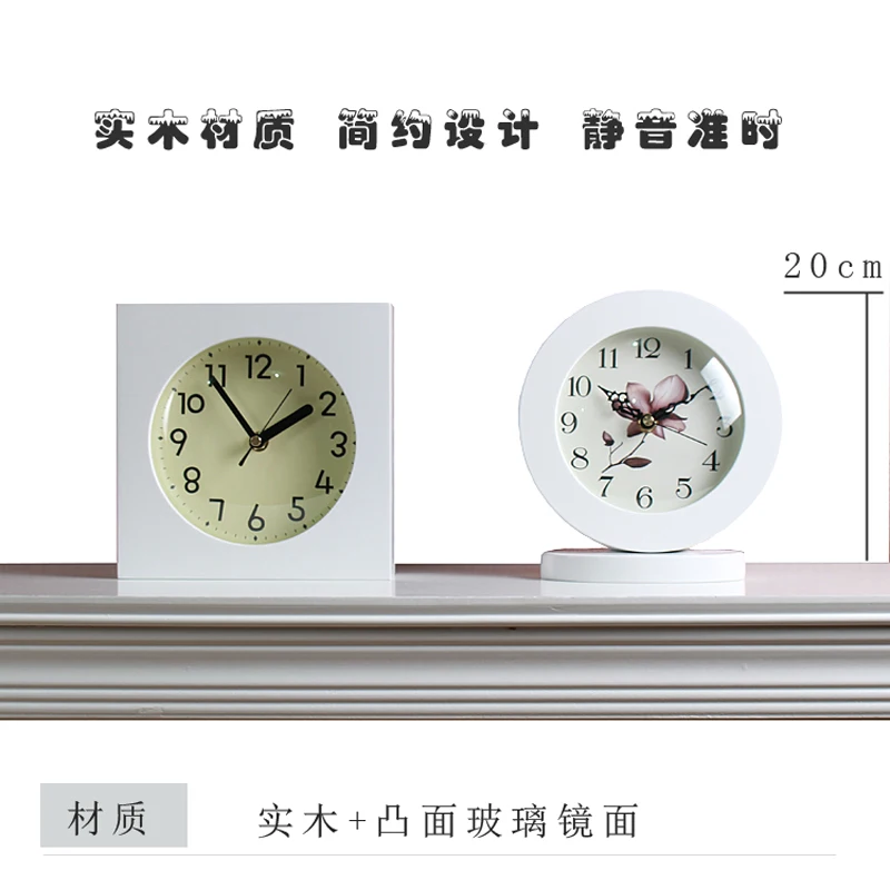 

N Meijswxj Bracket Clock Saat Reloj Desk Clock Bedside Resin Mute Retro Table Clocks Relogio Reveil Masa saati Relogio de mesa