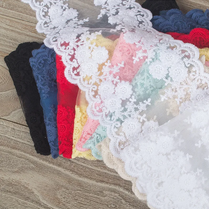 5 ярдов/партия Тюль с вышивкой 12 см|embroidered tulle lace|tulle lacemesh lace |