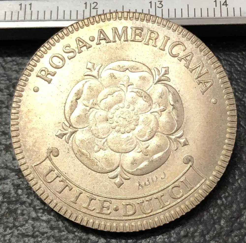 ROSA-AMERICANACOINS-UNDATED-TWOPENCE колонии копия монеты | Дом и сад