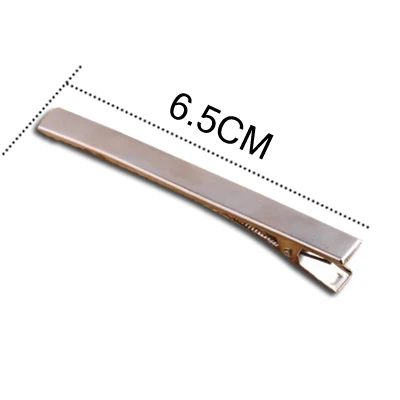 TS0361 65mm 10 шт. серебряные заколки для волос плоский металлический одинарный зубец Заколки-Аллигаторы для волос заколка для женщин банты - Цвет: TS0361 65mm