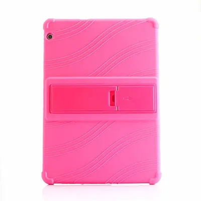 Rose Мягкий чехол для планшета huawei MediaPad T3 10, силиконовый чехол-подставка s для huawei T3, 9,6 дюймов, Honor Play Pad, 2 AGS-L09, AGS-L03, AGS-W09 - Цвет: Rose