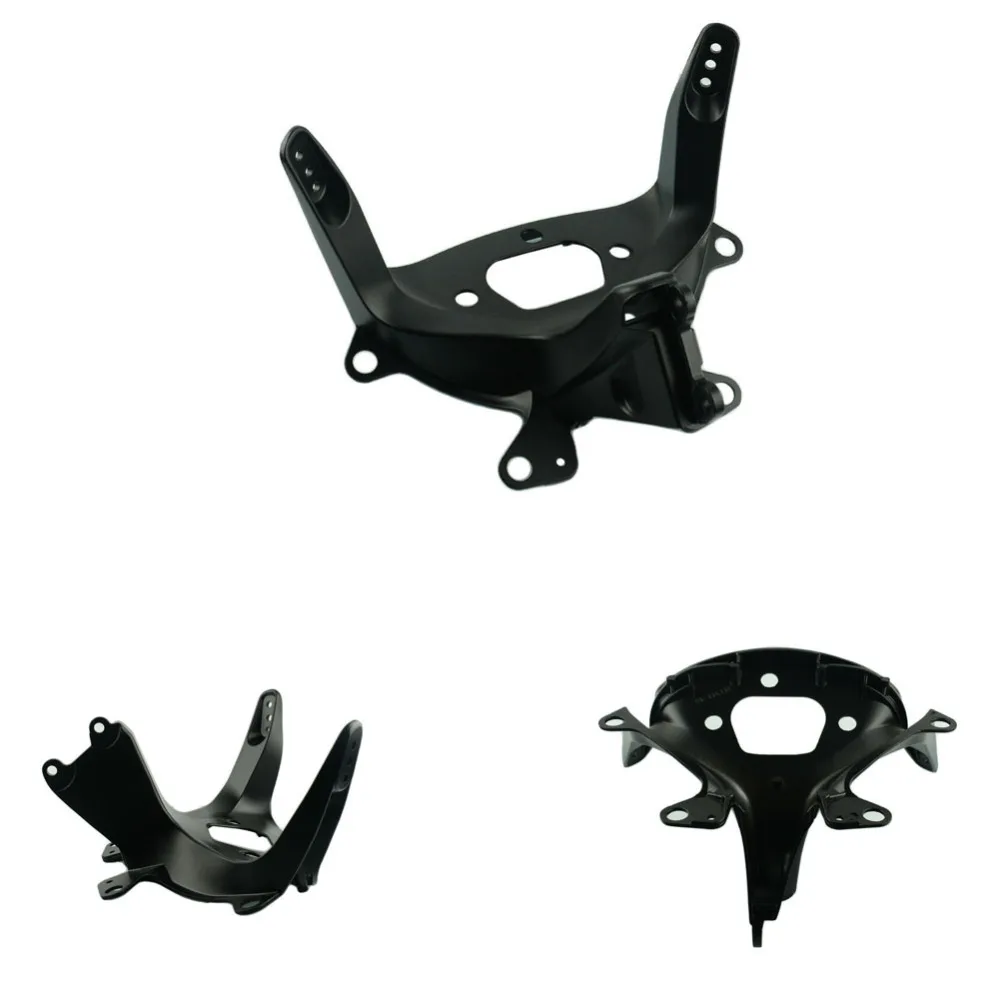 Мотоцикл черный передний верхний обтекатель Cowling фары Stay кронштейн для Yamaha YZF R6 2003