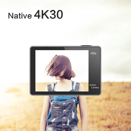 Eken H5s Plus 4K+ чипсет Ambarella A12 4K 30fps Utral HD EIS сенсорный экран камера Wifi Шлем Мотоцикл подводный H5s+ камера