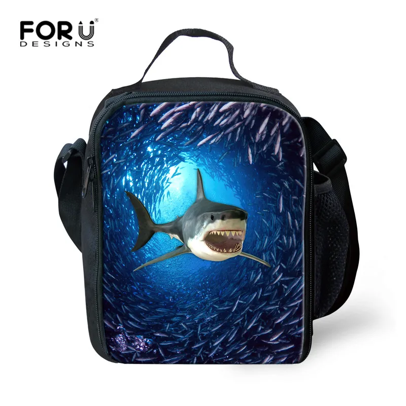 C0307G FORUDESIGNS/детские школьные сумки, набор для девочек и мальчиков, Акула, дельфины, школьный рюкзак для детей, рюкзак для начальной школы, детский портфель, Mochila - Цвет: C0307G