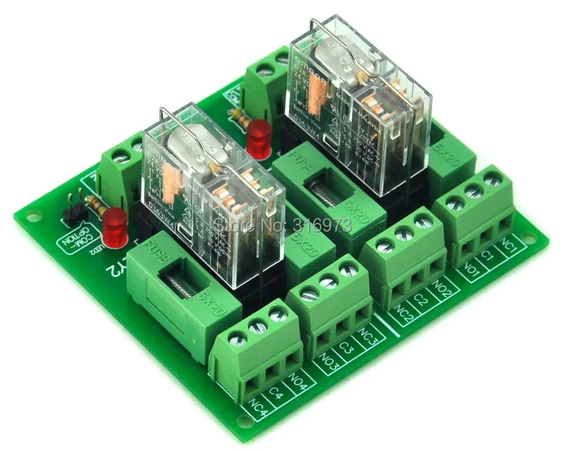 Слитный 2 DPDT 5A Мощность реле Интерфейс модуль G2R 5 постоянного тока.|relay interface|relay 5v