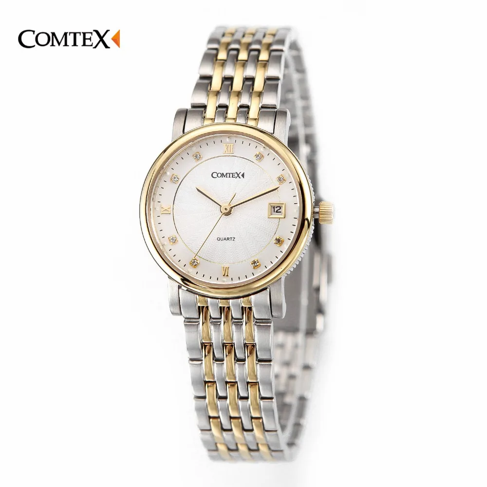 Comtex Нержавеющая сталь Для женщин Часы платье жизнь часы качество японский