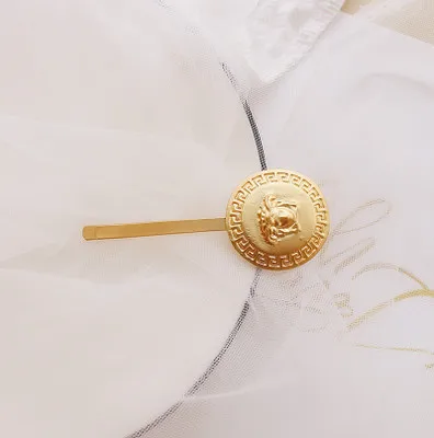 Дизайн, портрет, Круглый, имитация жемчуга, ракушка, заколки для волос, золотая монета, заколки для волос для женщин, шпилька, аксессуары для волос - Цвет: 10