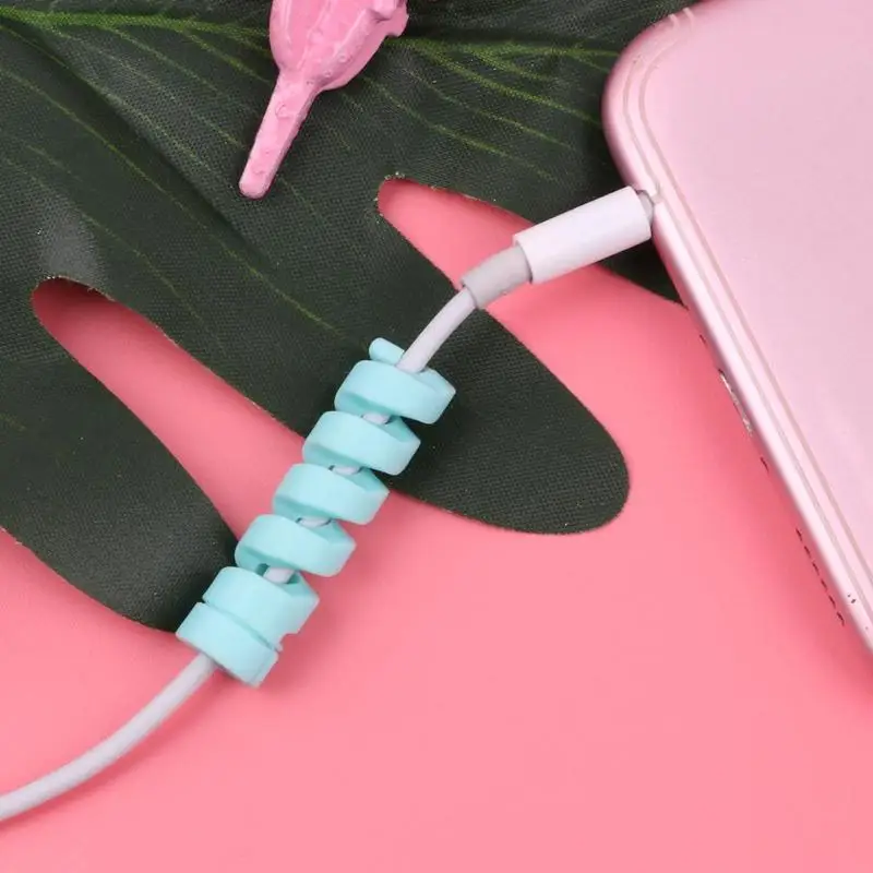 Кабель протектор намотки защитная трубка Крышка Кабеля заставка для USB зарядное устройство органайзер для кабеля Protetor