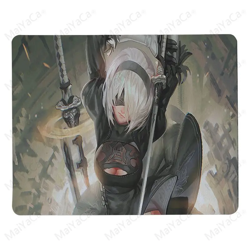 MaiYaCa Новое поступление Забавный NieR Automata коврик для мыши для ноутбука уникальный настольный коврик игровой коврик для мыши