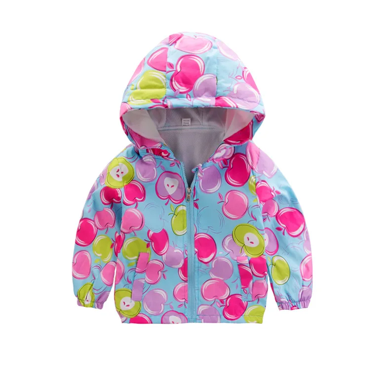 Детская весенняя куртка верхняя одежда с капюшоном для мальчиков и девочек