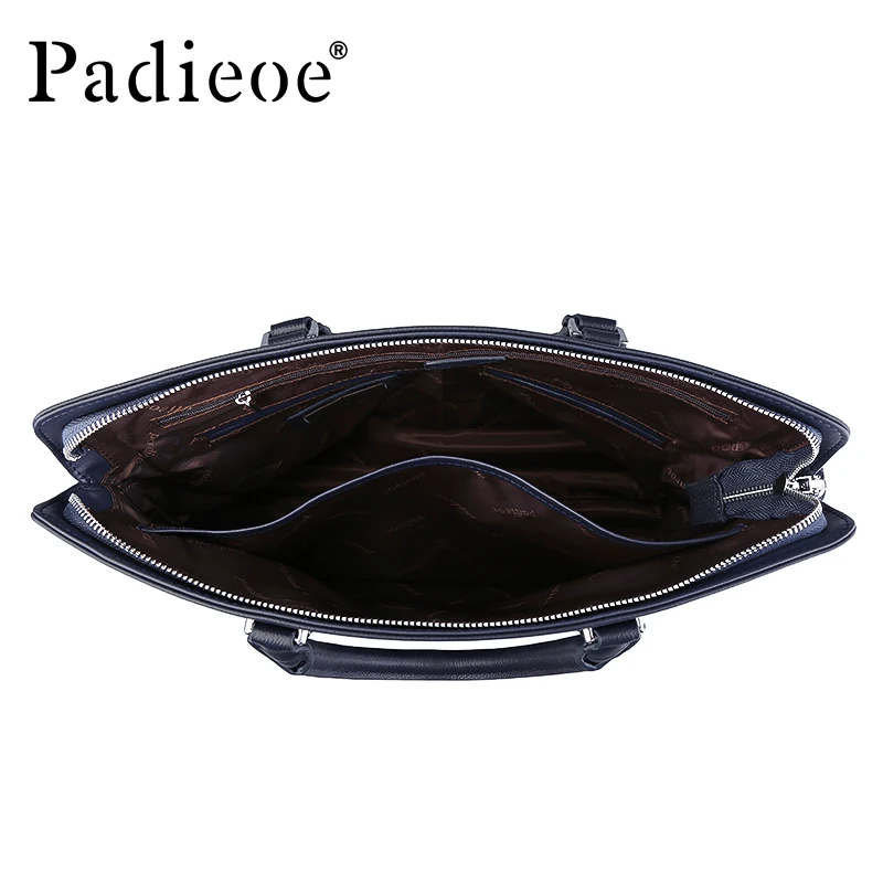 Padieoe, роскошный бренд, деловой мужской портфель, Мужская натуральная кожа, дорожные сумки, высокое качество, Повседневная сумка на плечо, портфель
